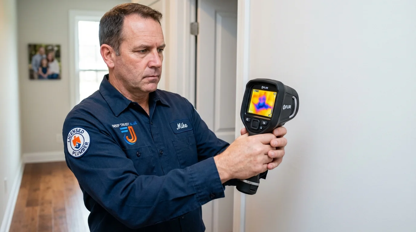 Thermal imaging leak detection by Johns Plumbing LLC in Bozeman