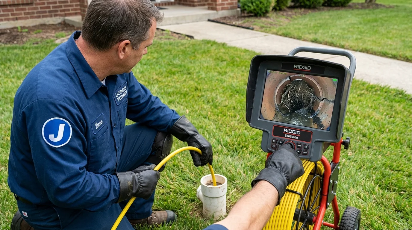 Sewer camera inspection being performed by Johns Plumbing LLC in Bozeman